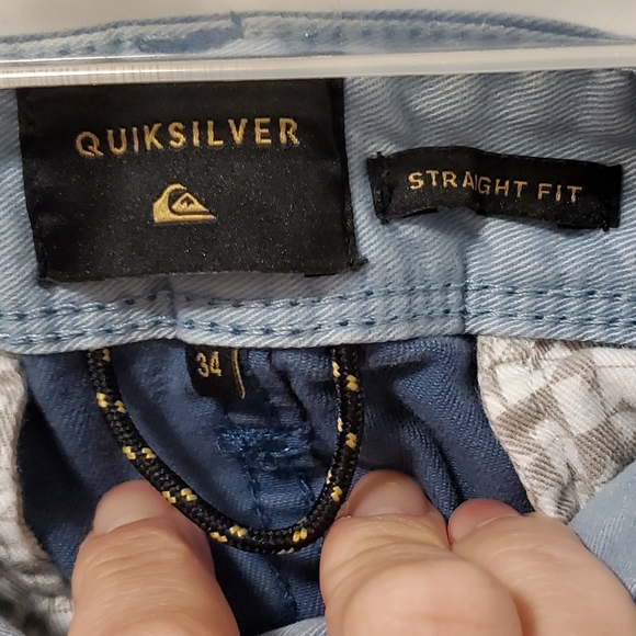 12/$30 👨🖤 quick silver shorts - blue 34 - Picture 3 of 8